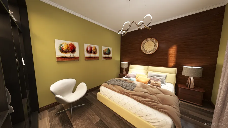 Ložnice 3d design renderings