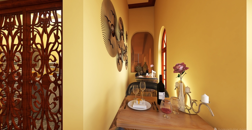 Arabella Wine Bar & Dining restaurant Interior Design Render