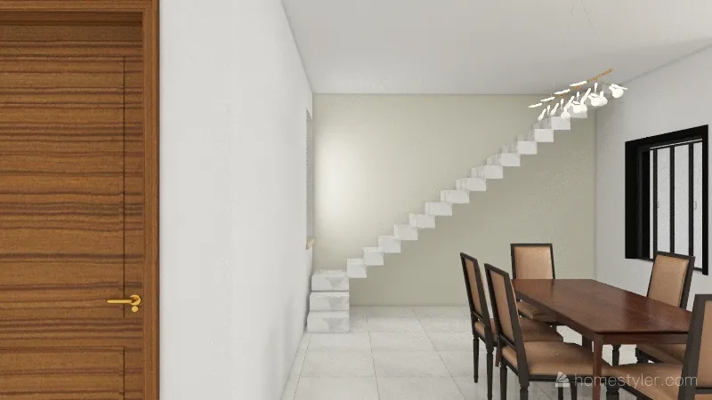 Copy of Copy of Família Santos - modelo 3 - escada paralela 3d design renderings