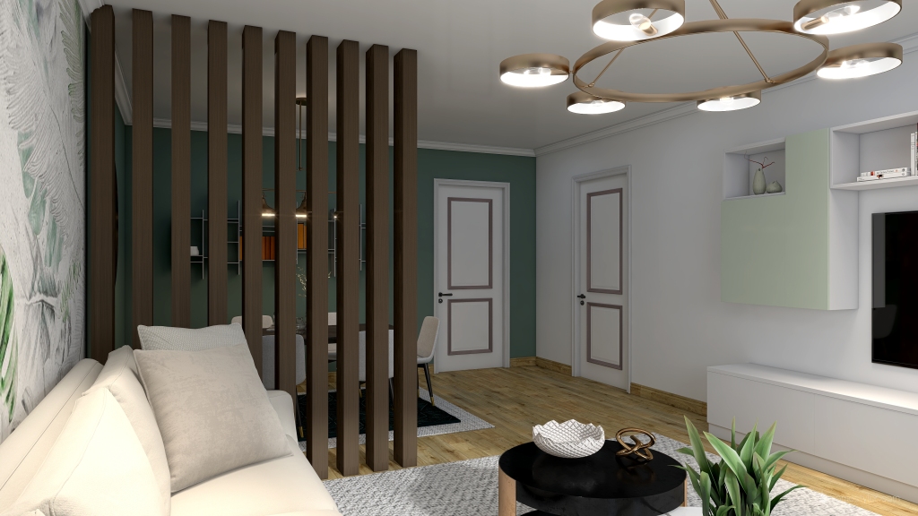 Living & dining 3d design renderings