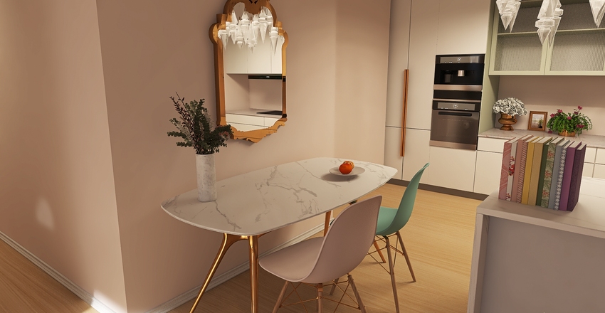 Med Cutesy Apartment Interior Design Render