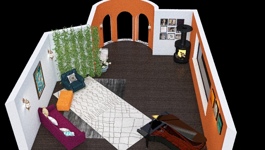 Abby's Family Room 3d design picture 57.35