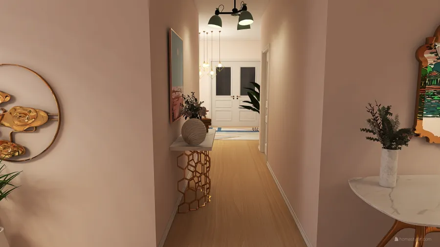 Dining, Kitchen, Living, Foyer 3d design renderings