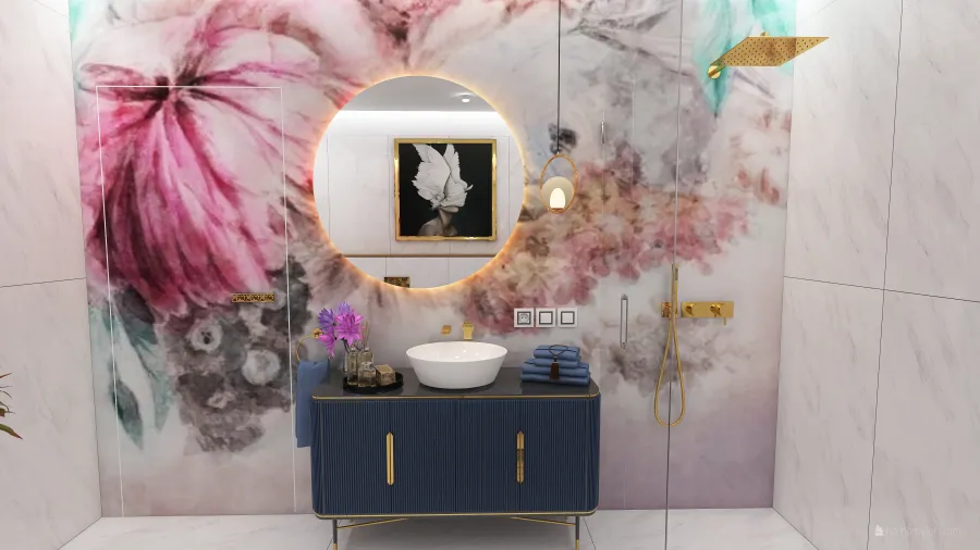 Romantic Bathrooms 3d design renderings
