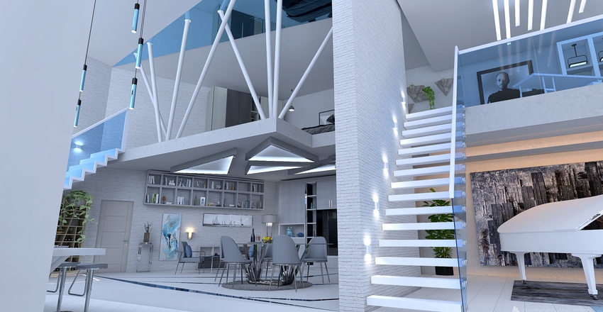Villa Amnesia Interior Design Render
