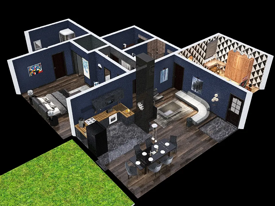 house plan project 3d design renderings