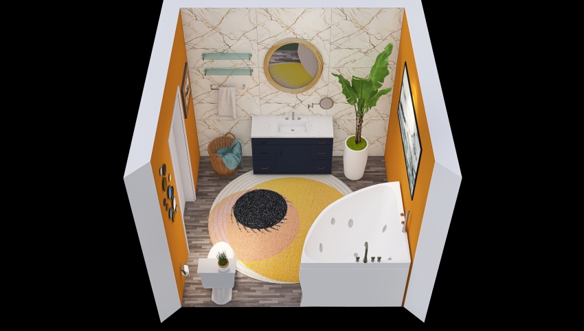 Yoni's Redesigned Master Bathroom - Anaya Parikh 3d design picture 9.77