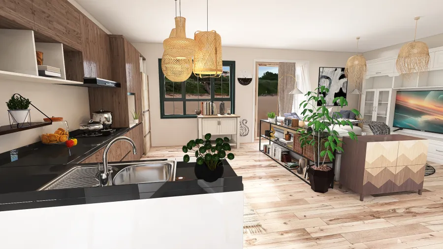 maisonette appartment 3d design renderings