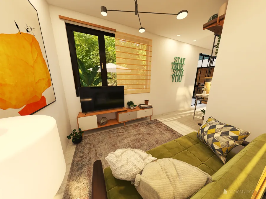 StyleOther ColorScemeOther Beige Living Room 3d design renderings