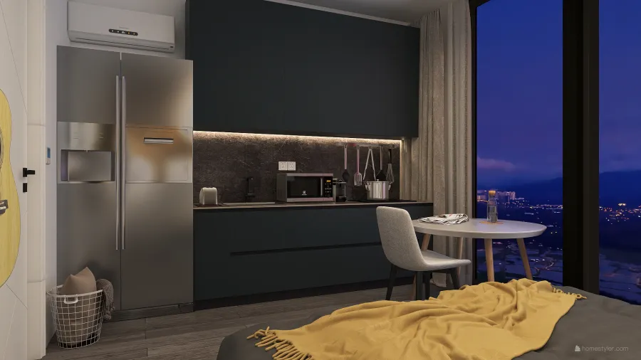 modern small apartment 3d design renderings