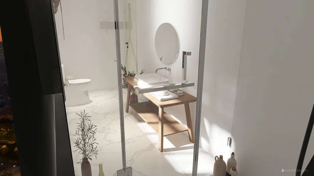 MJS Bathroom Redesign 3d design renderings