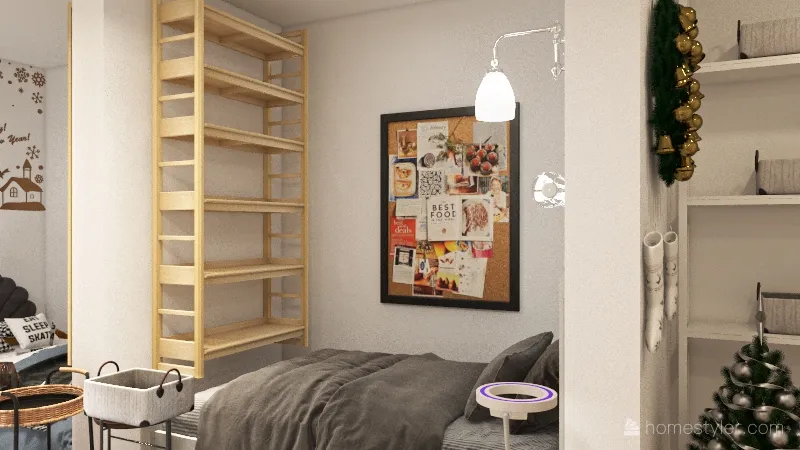 colloge dorm 3d design renderings