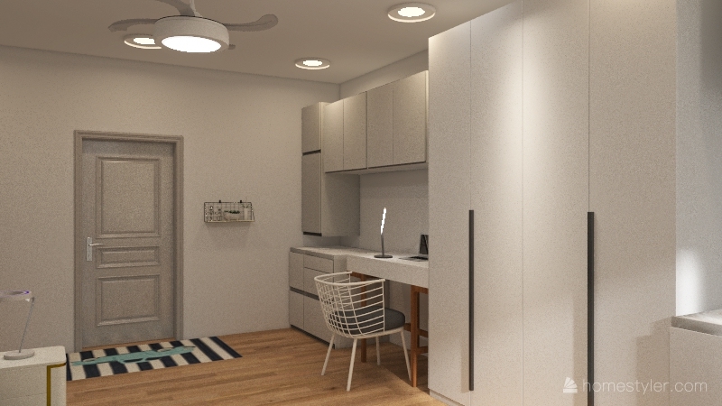 colloge dorm 3d design renderings