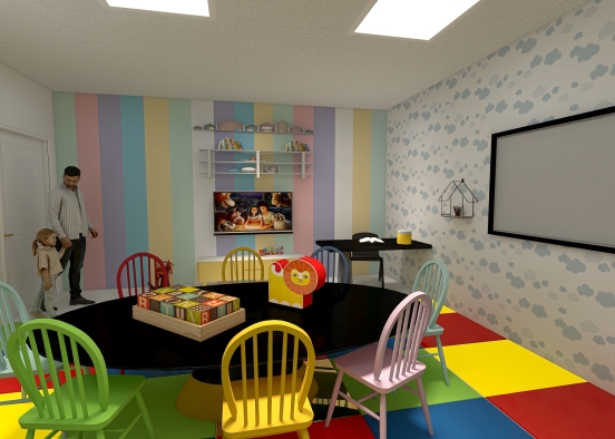Sala Infantil Design Rendering