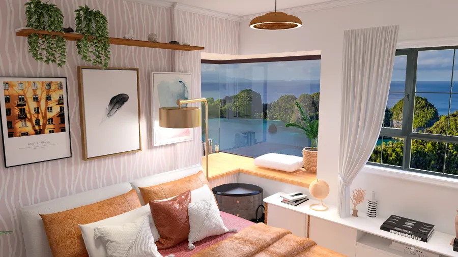 Contemporary Island Getaway 3d design renderings