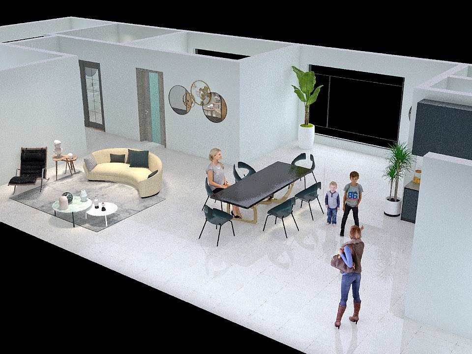 Casa Autosostenible 3d design renderings