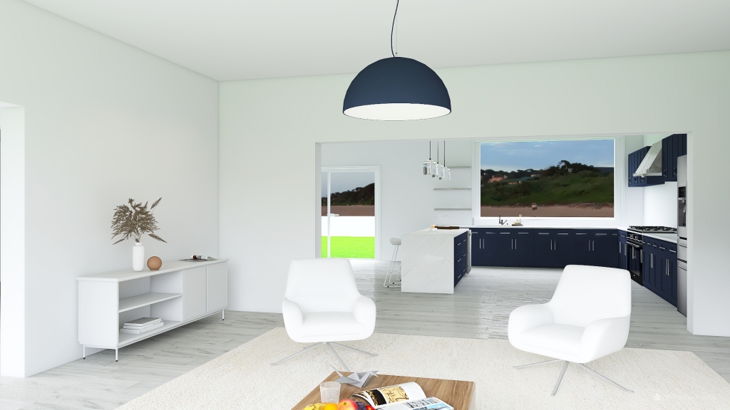 Modern Beach House 3d design renderings