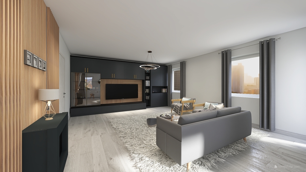 SKANDINÁV KR 5 szoba 3d design renderings