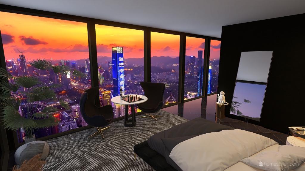 Suite above the clouds 3d design renderings
