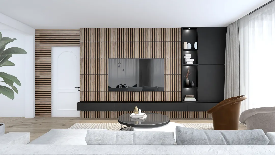 Modern and Minimal City Apartment 3d design renderings