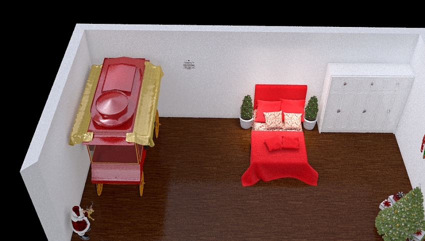 christmas lovers bedroom 3d design picture 34.76