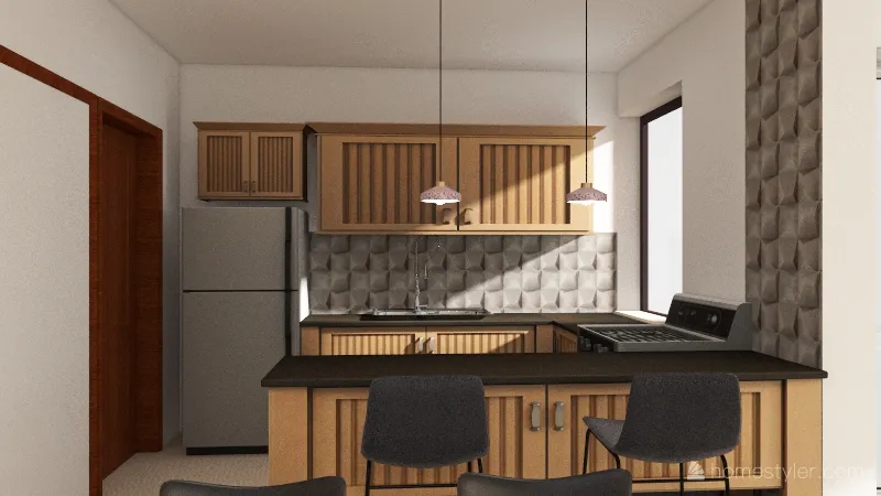 Casa de Warde - Cozinha 2 3d design renderings