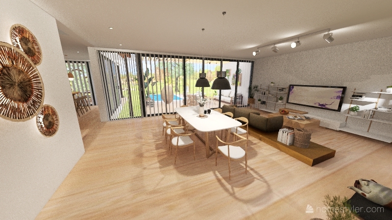 Living comedor 3d design renderings