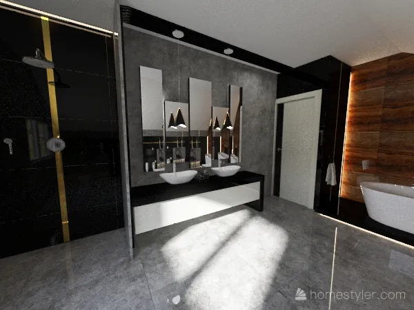 nowsza łazienka 3d design renderings
