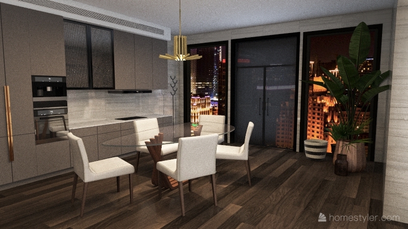 New York Apartment 3d design renderings
