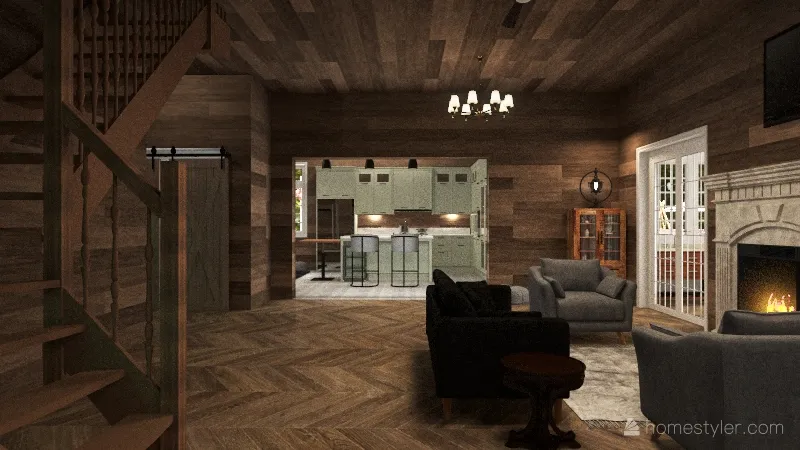 150 Tanglewood Ln Cabin 3d design renderings