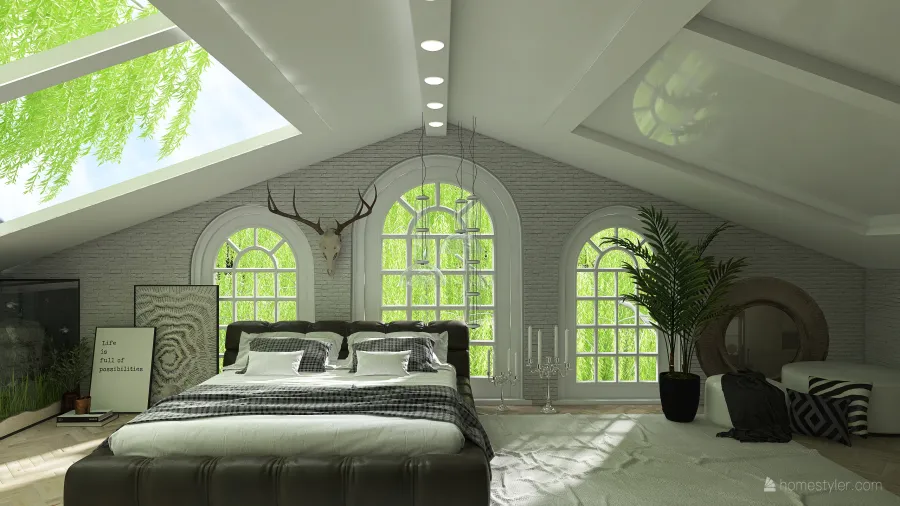 bedroom in the trees 3d design renderings
