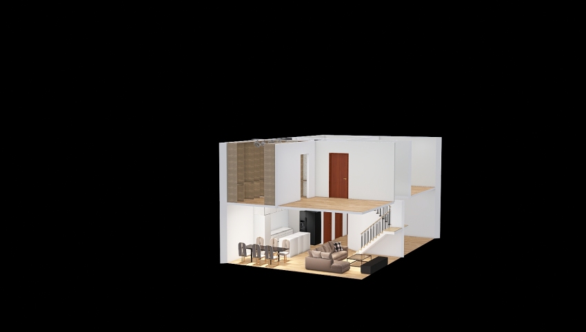 nowy projekt salon i kuchnia 3d design picture 156.18
