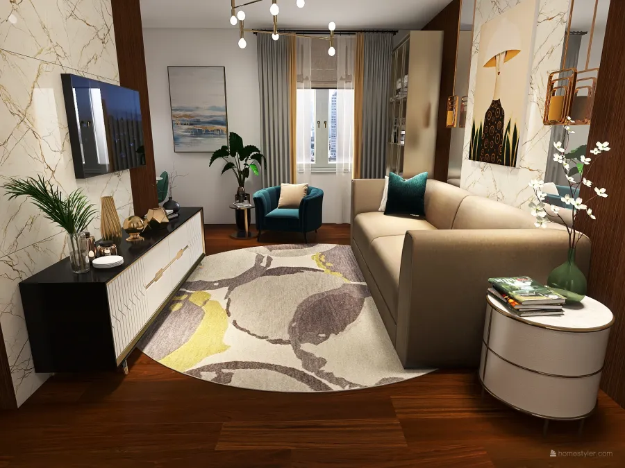Living room/ Olga 3d design renderings