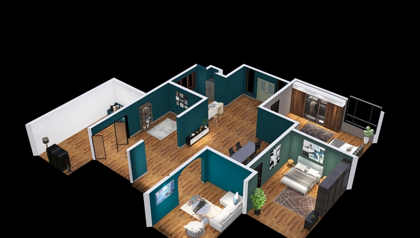 Small Family Home 3d design picture 233.6