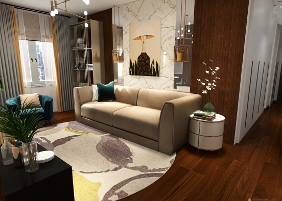 Living room/ Olga Design Rendering