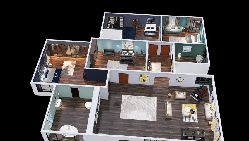 MODERN FAMILY HOUSE 3d design picture 480.03