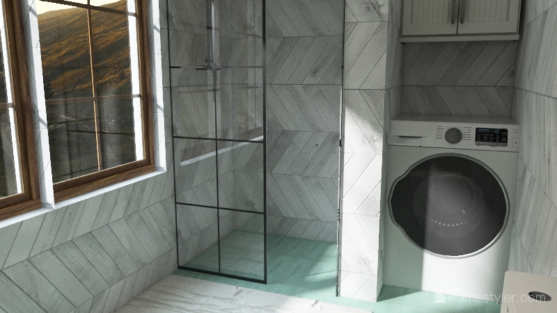 Bathroom/ laundrey 3d design renderings