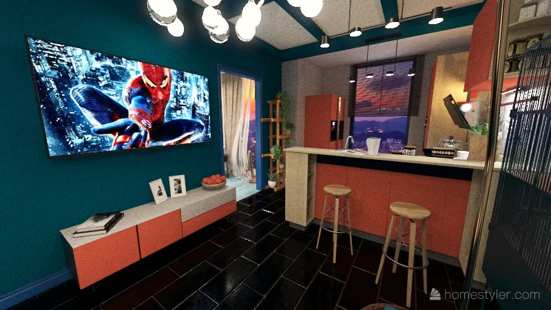 Квартира Добролюбова 3d design renderings