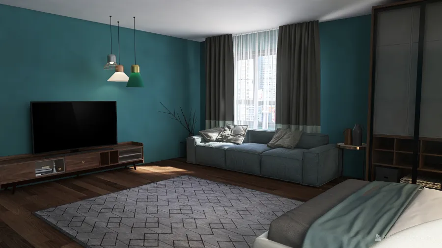 MODERN FAMILY HOUSE 3d design renderings