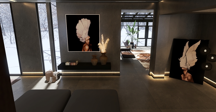 Modern Bauhaus MODERN HAUS Black Grey 3d design renderings