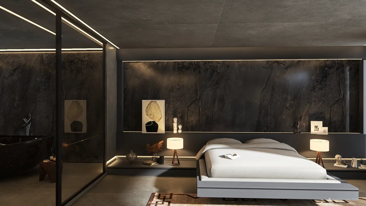 Modern Bauhaus Black Grey UnnamedSpace 3d design renderings