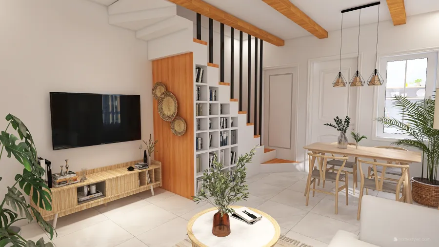 Muji Inspired Home 3d design renderings