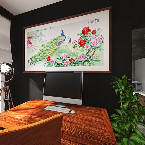 2021 & most people are working from home! Interior Design Render