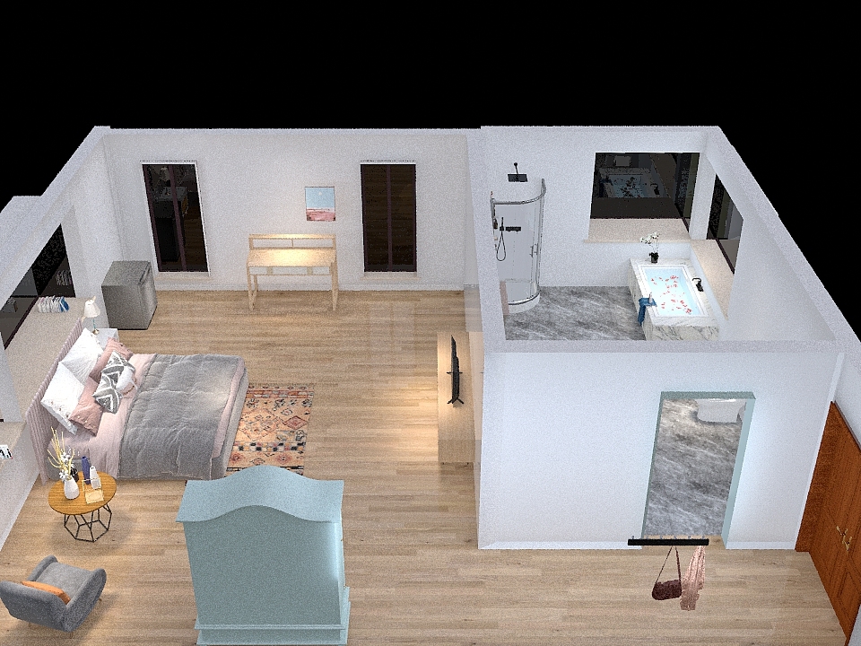 quarto dos sonhos 3d design renderings