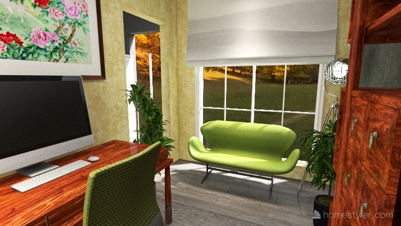 2021 & most people are working from home! Interior Design Render