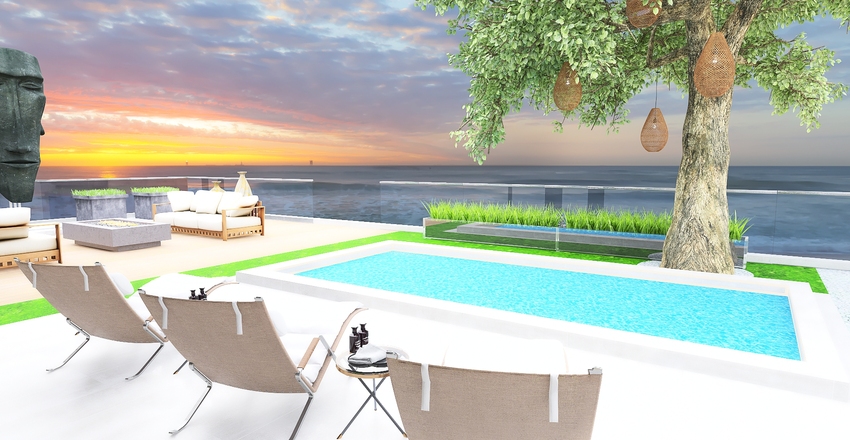 The Sail Beach House Home Decoration Project and 3D ...
