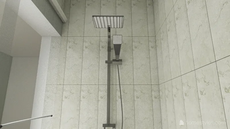 Inside Shower 3d design renderings