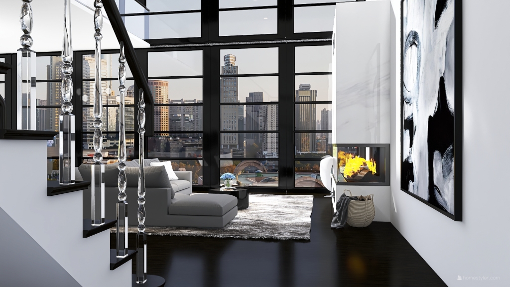 chicago apartment 3d design renderings