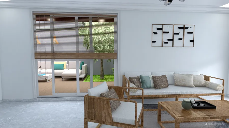 Tropical  House 3d design renderings