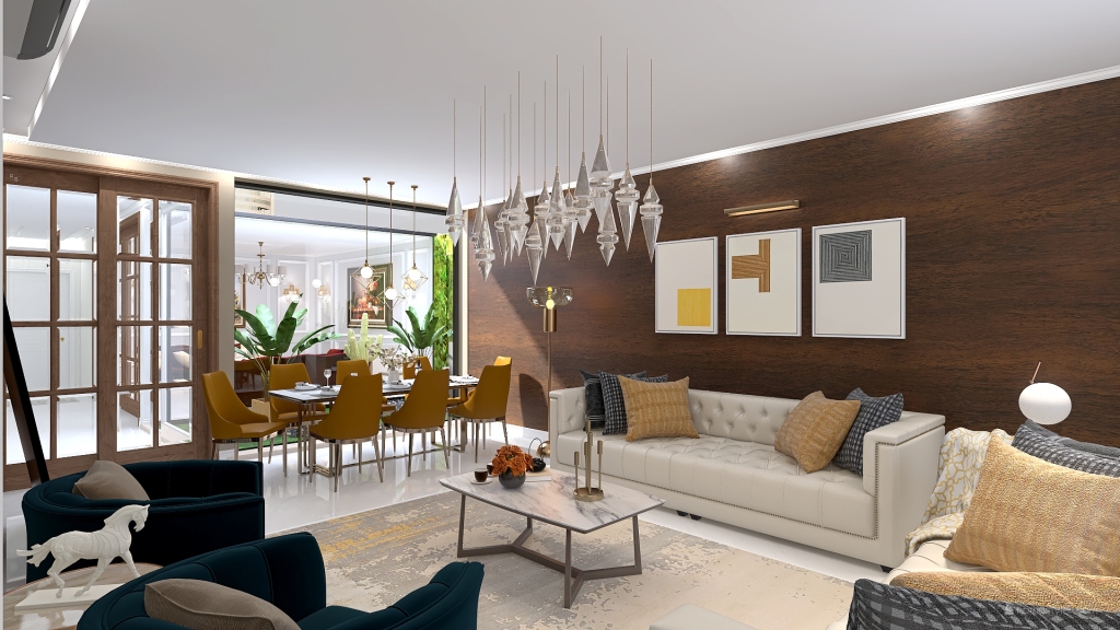 luxury room 3d design renderings